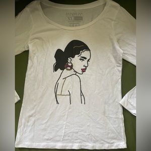 Teen Girl Long sleeve T- shirt size XL (youth) with trendy teen girl